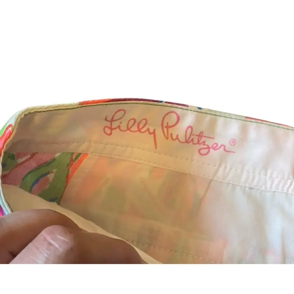 Lilly Pulitzer Buttercup In The Vias Shorts Size 0 Scalloped Edge 5" Inseam - Picture 5 of 13